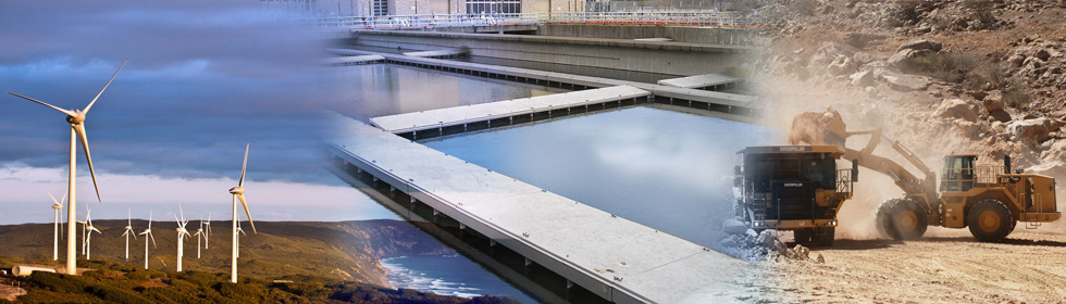 Power, Water, Mining